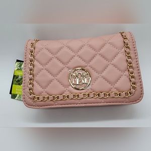 Badgley Mischka Small Diamond Quilted Crossbody. NWT